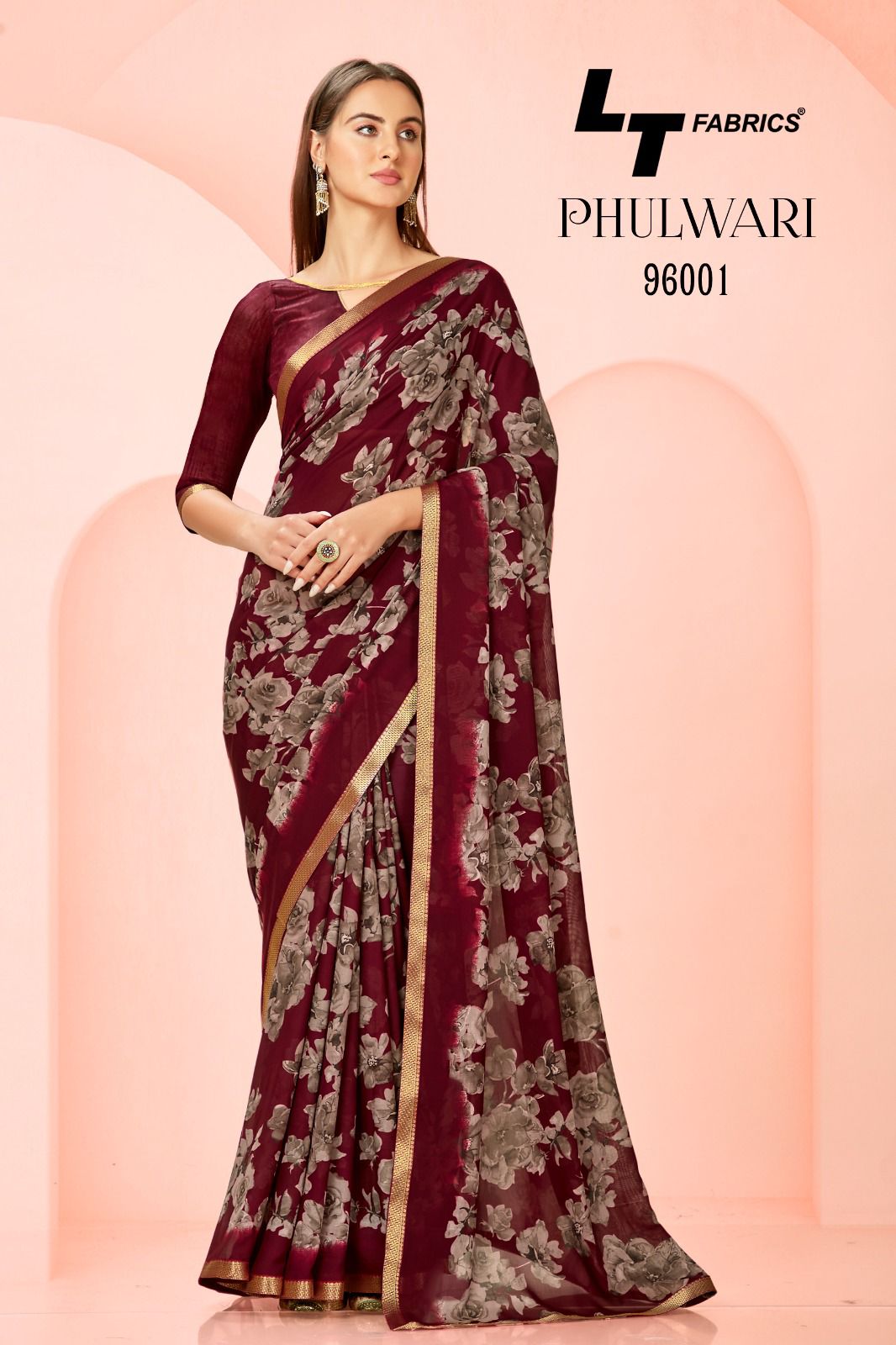 Phulwari Floral By LT Fabrics Printed Sarees Catalog